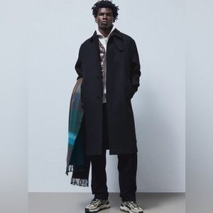 H And M Full Length Car Coat